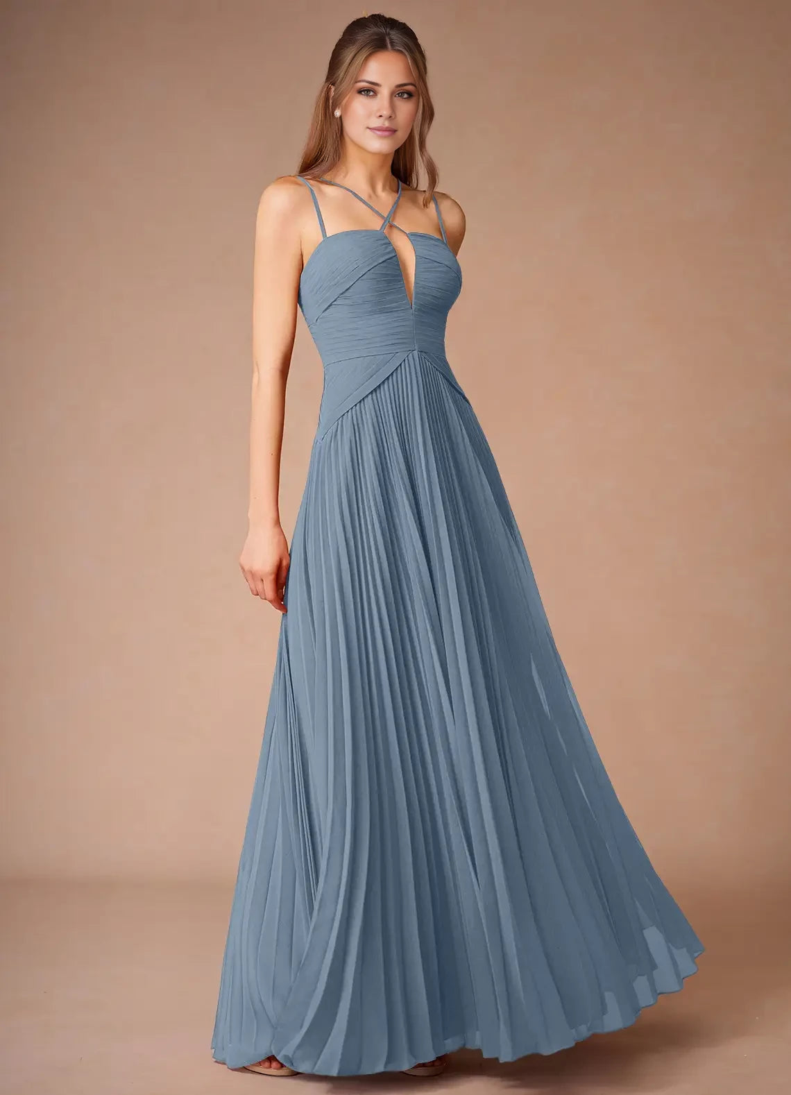 Thin shoulder strap Long Midi Dress Evening Dresses