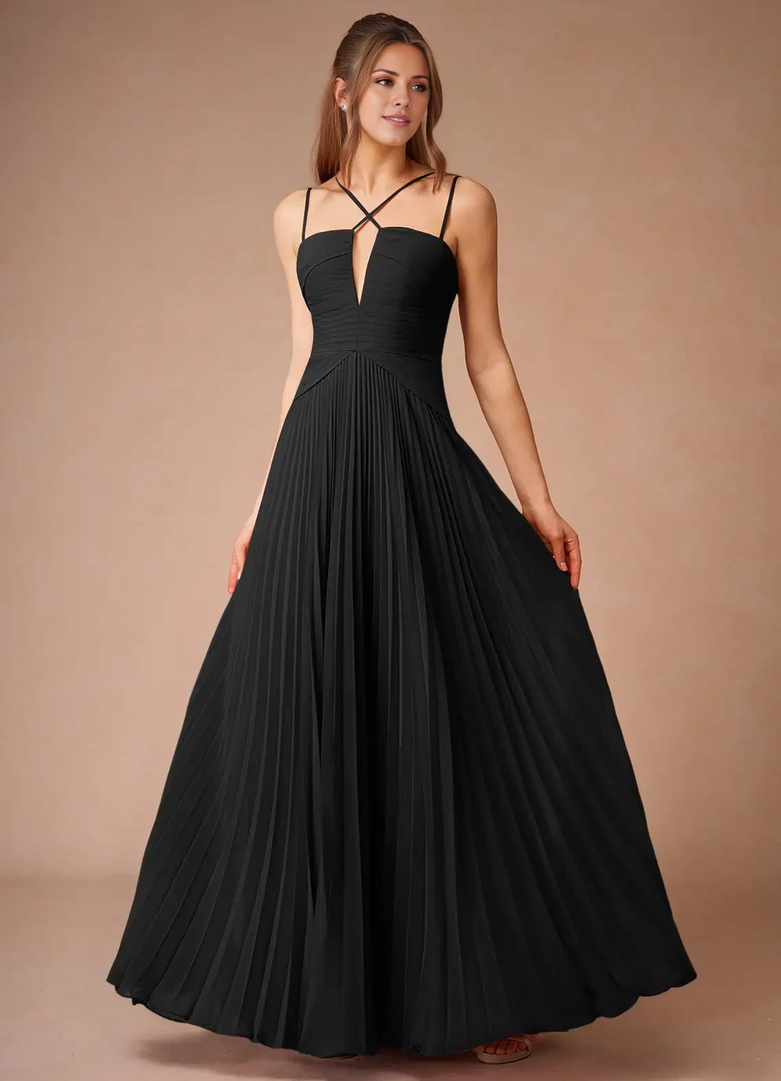 Thin shoulder strap Long Midi Dress Evening Dresses