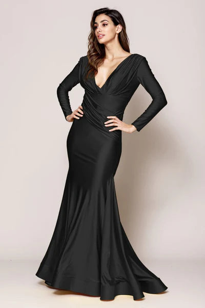 V-Neck Unique Mermaid Mother of the Bride Dresses