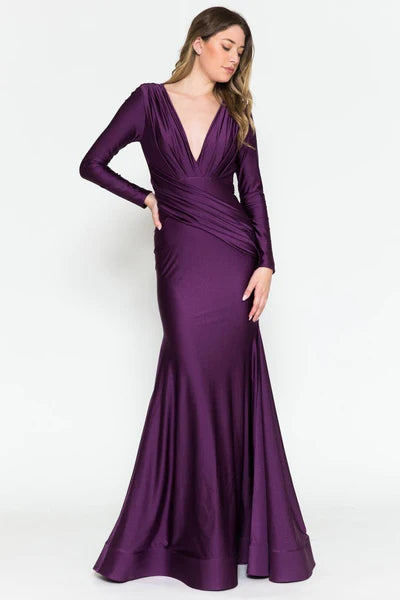 V-Neck Unique Mermaid Mother of the Bride Dresses
